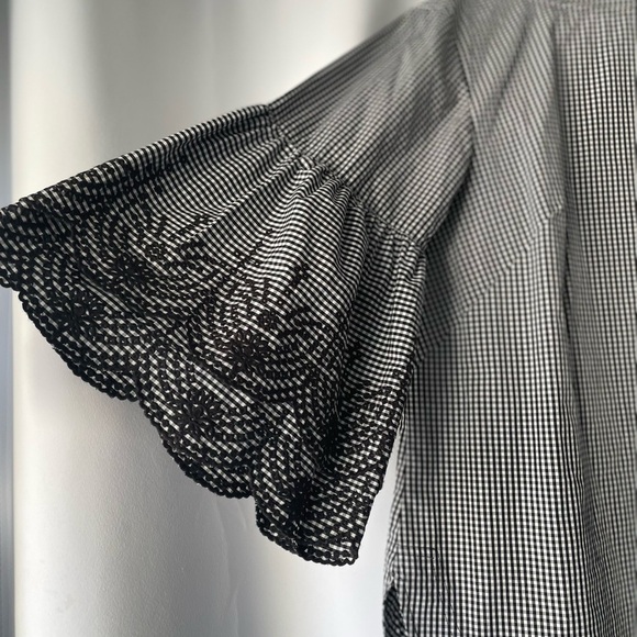 Ralph Lauren Black and White Gingham top NWOT size Large - Picture 5 of 5